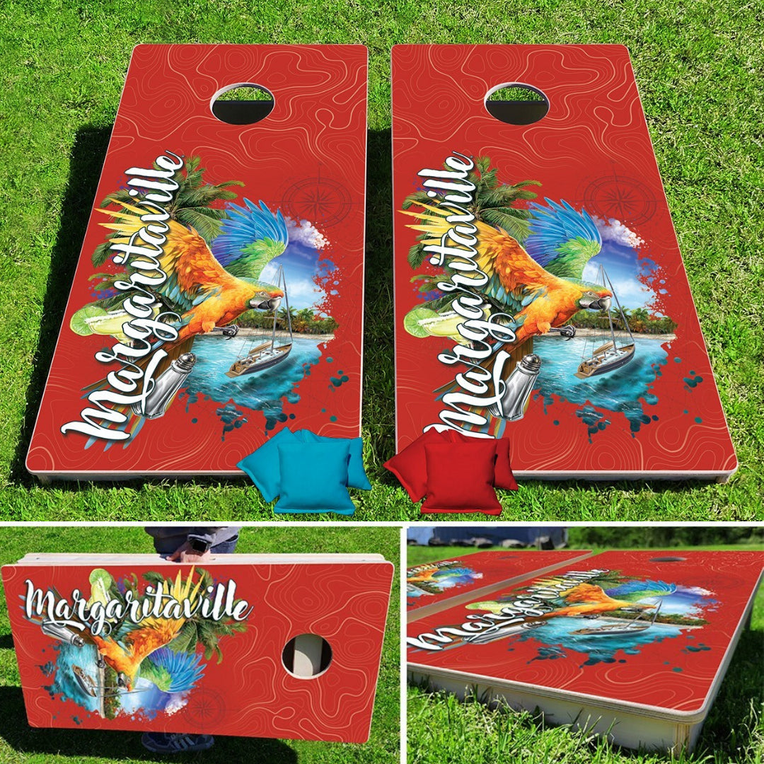 Margaritaville Catalina Boat Drinks Pro Cornhole Bean Bag Toss