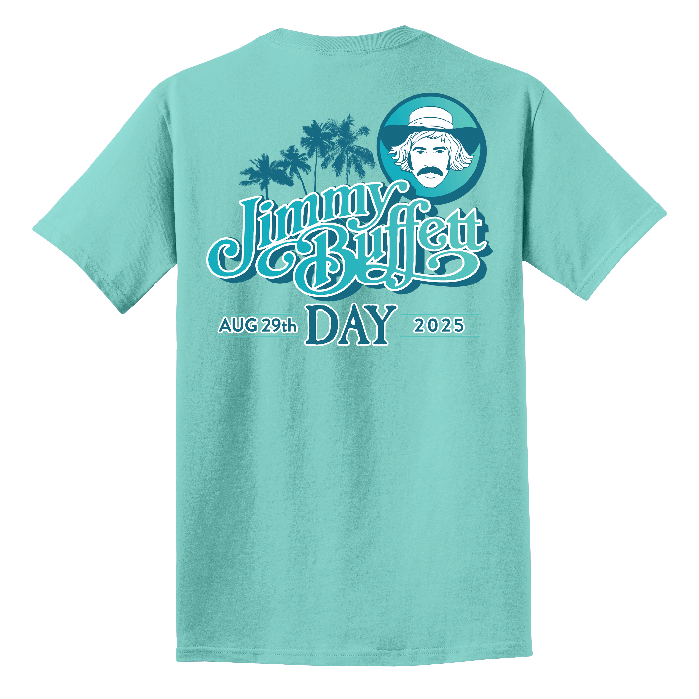 T-shirt Vintage Jimmy Buffett's Margaritaville – M, Bleu, Coton, édition 2011 Feeding Frenzy