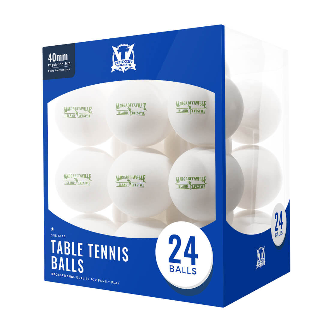 Ping-Pong 1-star 40mm Recreational-Quality White Table Tennis Balls (38-pack)