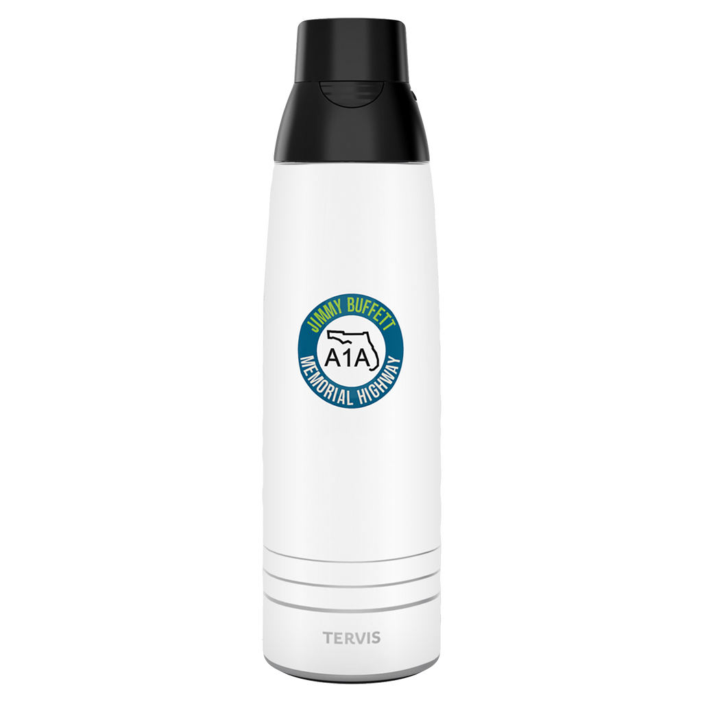 A1A Jimmy Buffett Memorial Highway Water Bottle