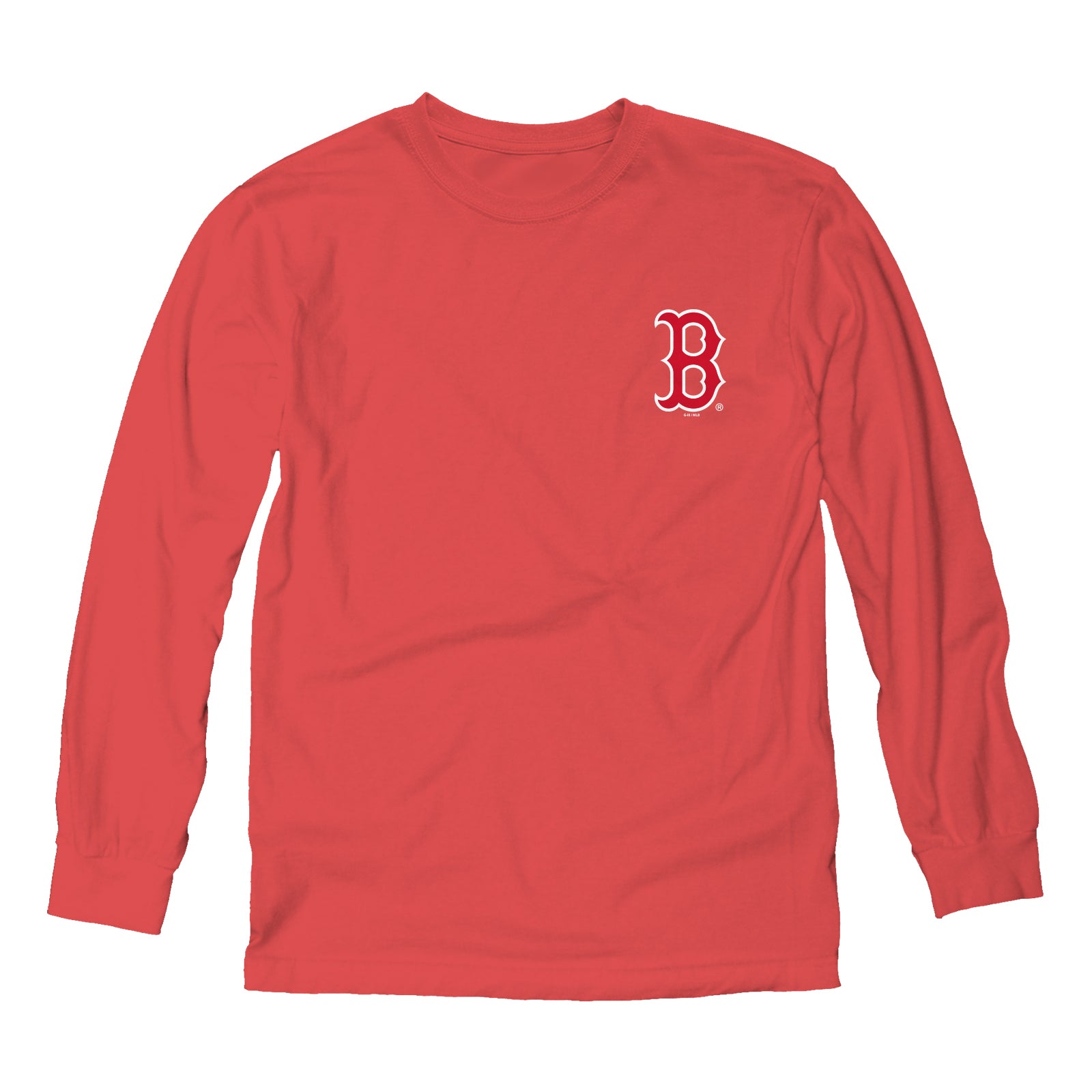 Boston Red Sox Red Long Sleeve B Logo Shirt