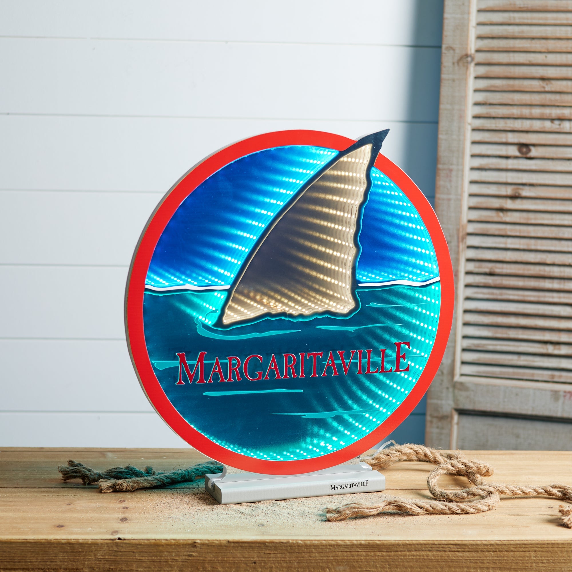 Margaritaville Shark Fin EkkoLight 16"H