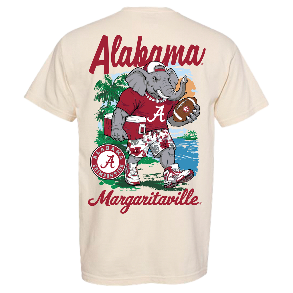 Margaritaville x Alabama Crimson Tide Collab Mascot T-Shirt