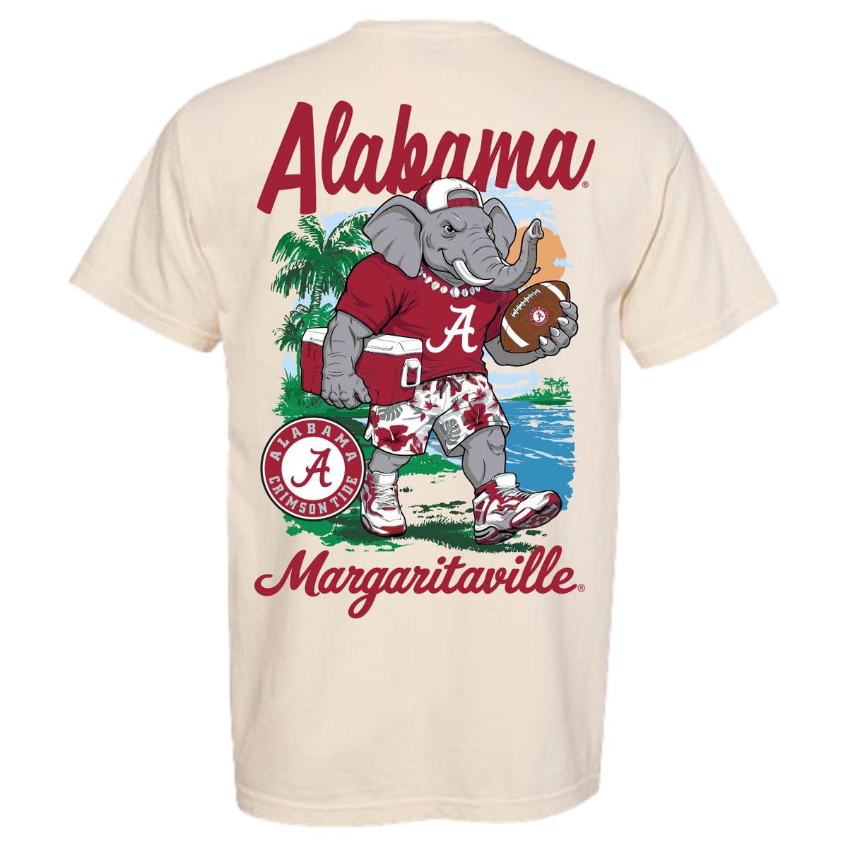 Margaritaville x Alabama Crimson Tide Collab Mascot T-Shirt