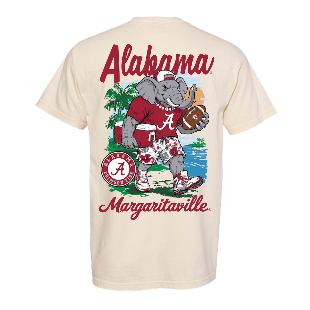 Margaritaville x Alabama Crimson Tide Collab Mascot T-Shirt