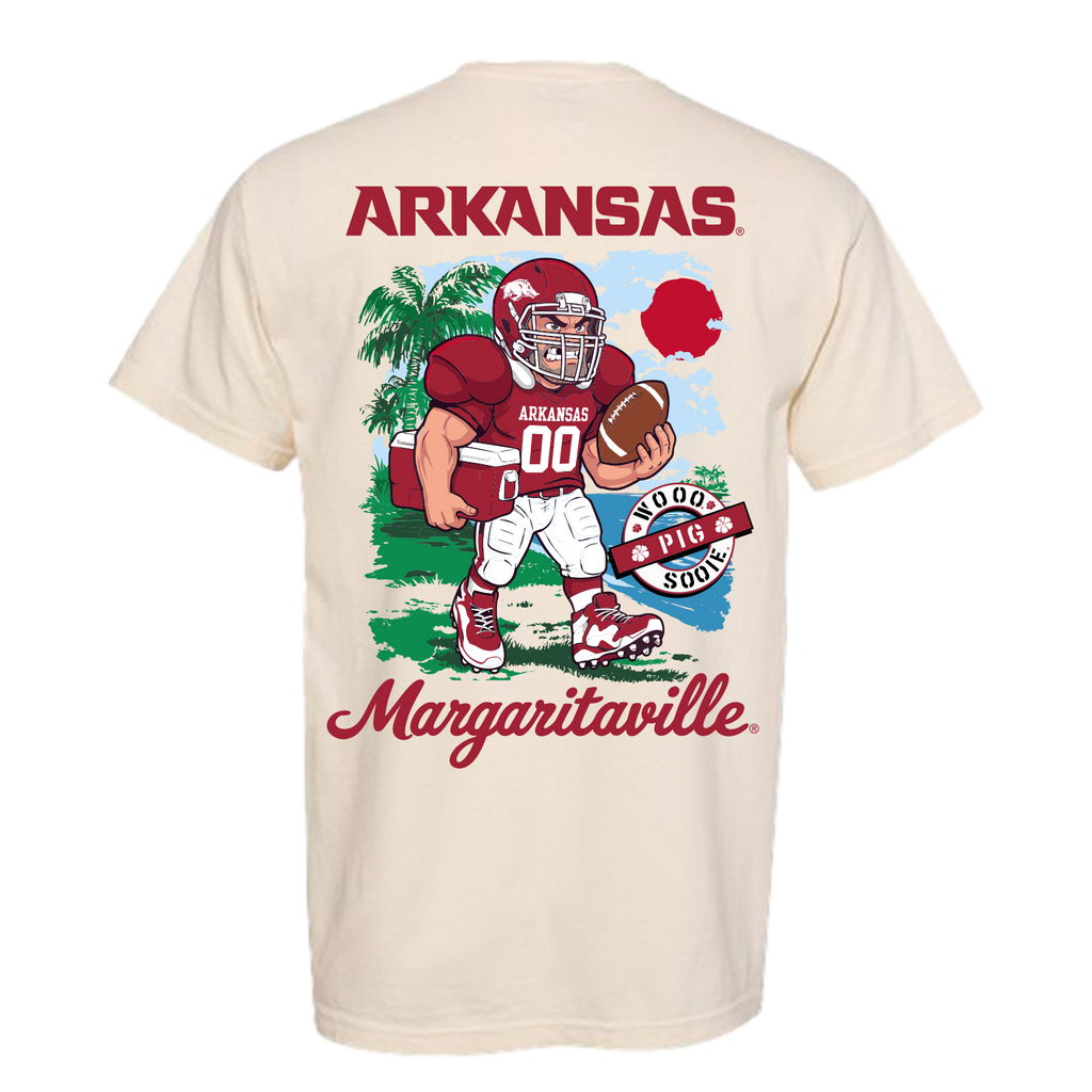 Margaritaville x Arkansas Razorbacks Collab Mascot T-Shirt