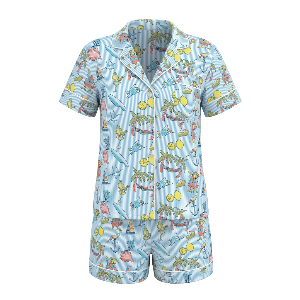 Boat Drinks Women's Short Sleeve PJ Set