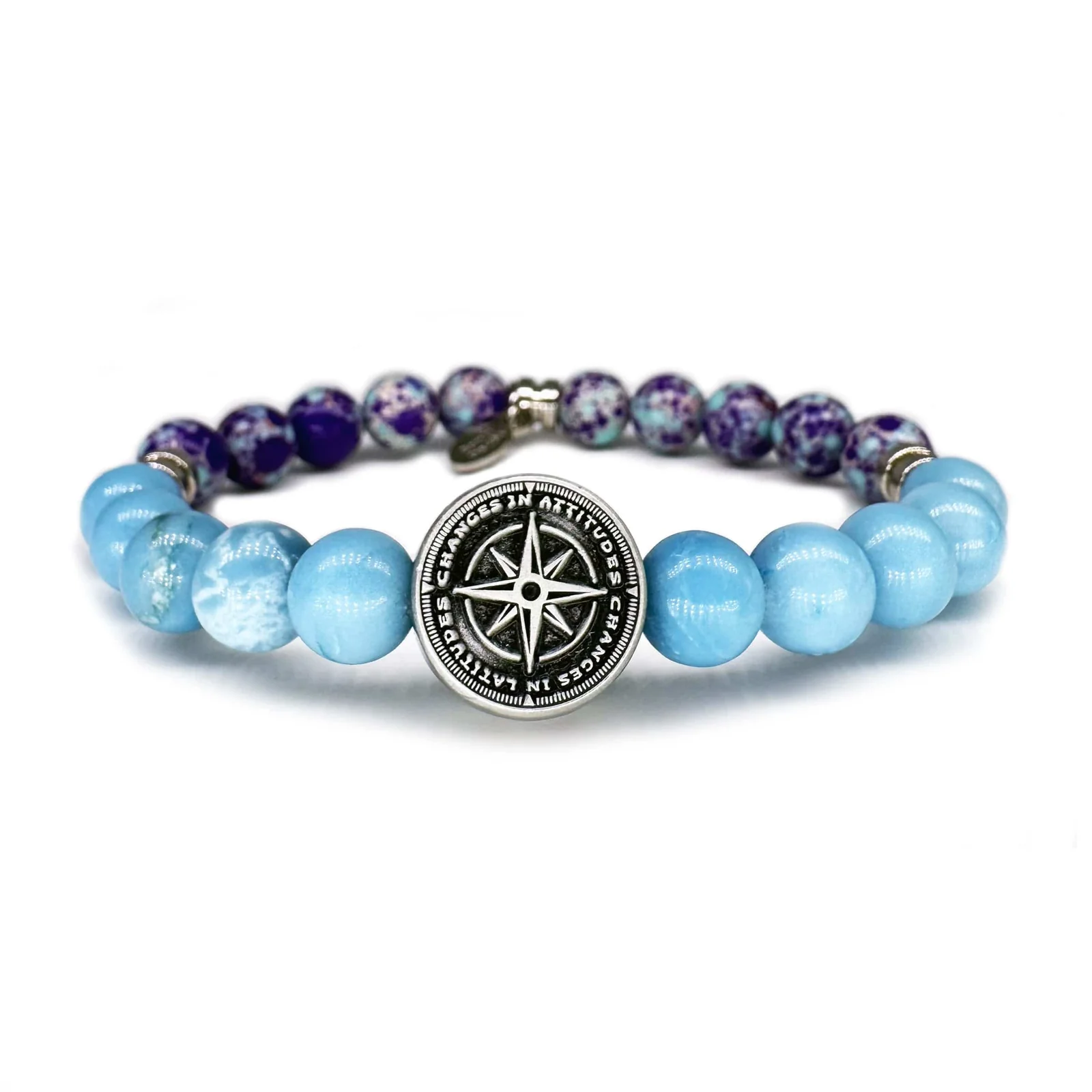 "Changes in Latitudes, Changes in Attitudes" Beaded Bracelet