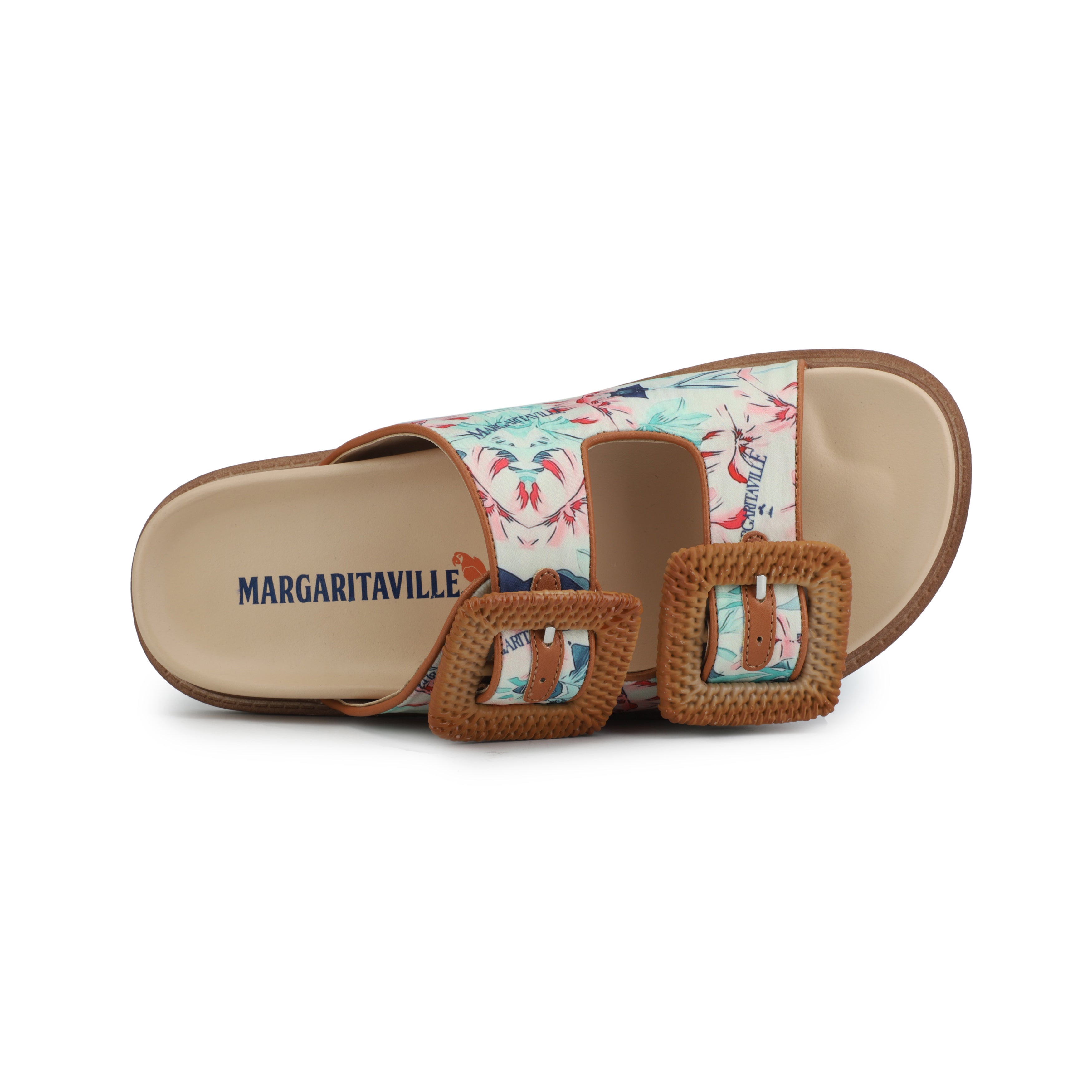 Margaritaville Fins Up Buckle Slide - Pink