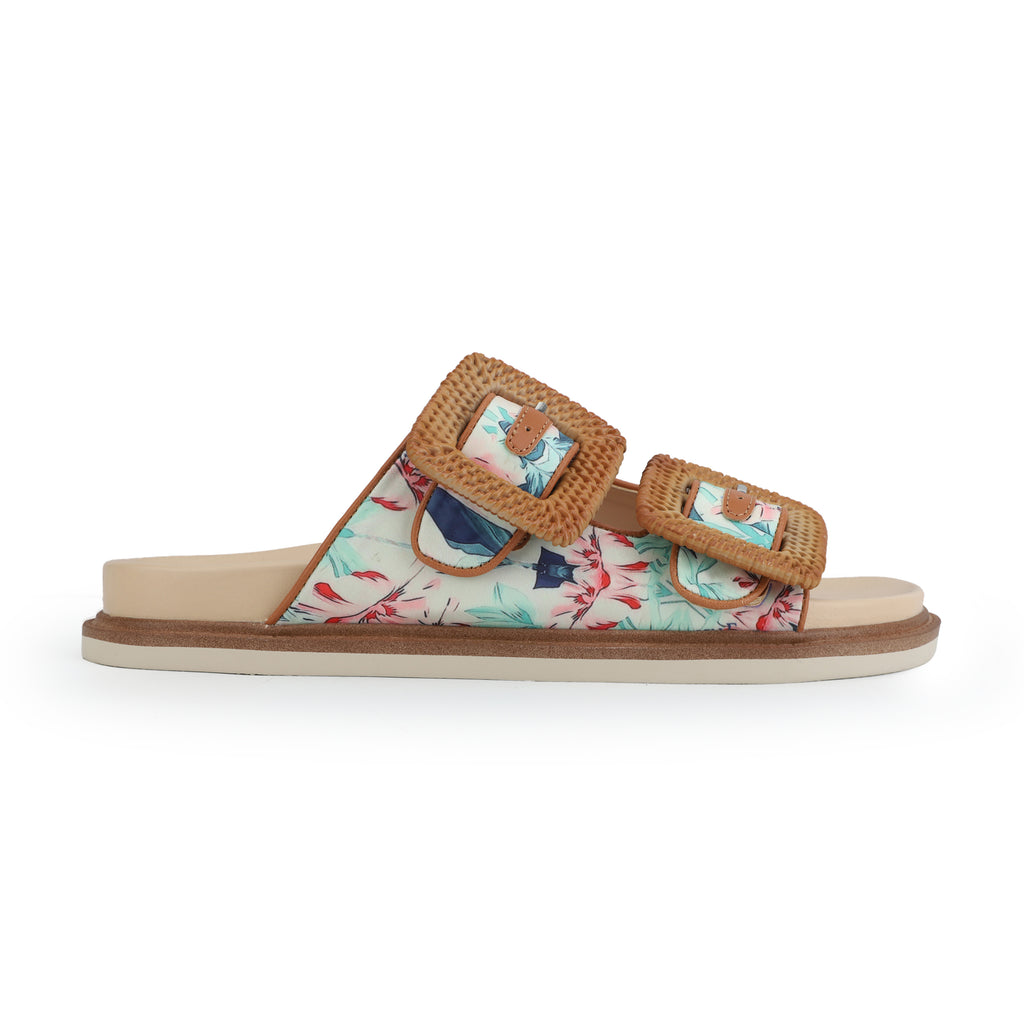 Margaritaville Fins Up Buckle Slide - Pink