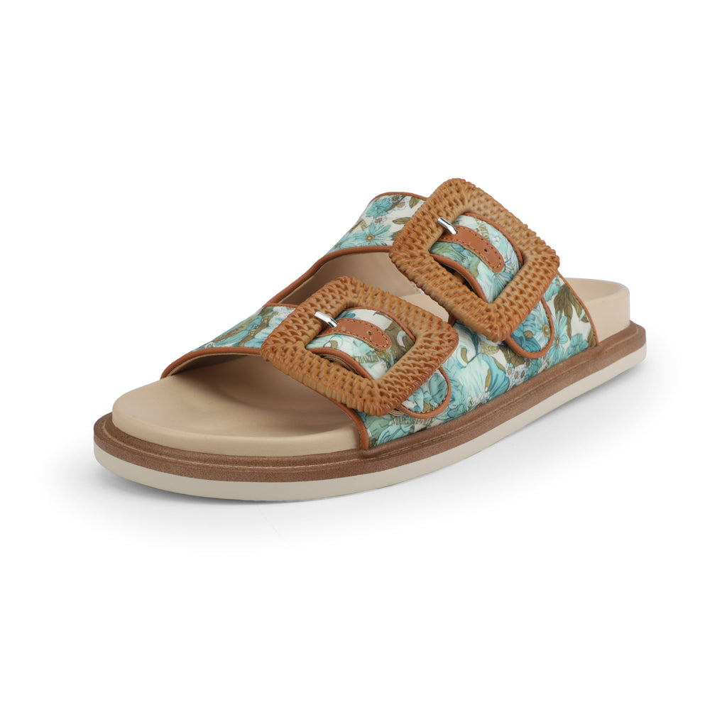 Margaritaville Fins Up Buckle Slide - Teal