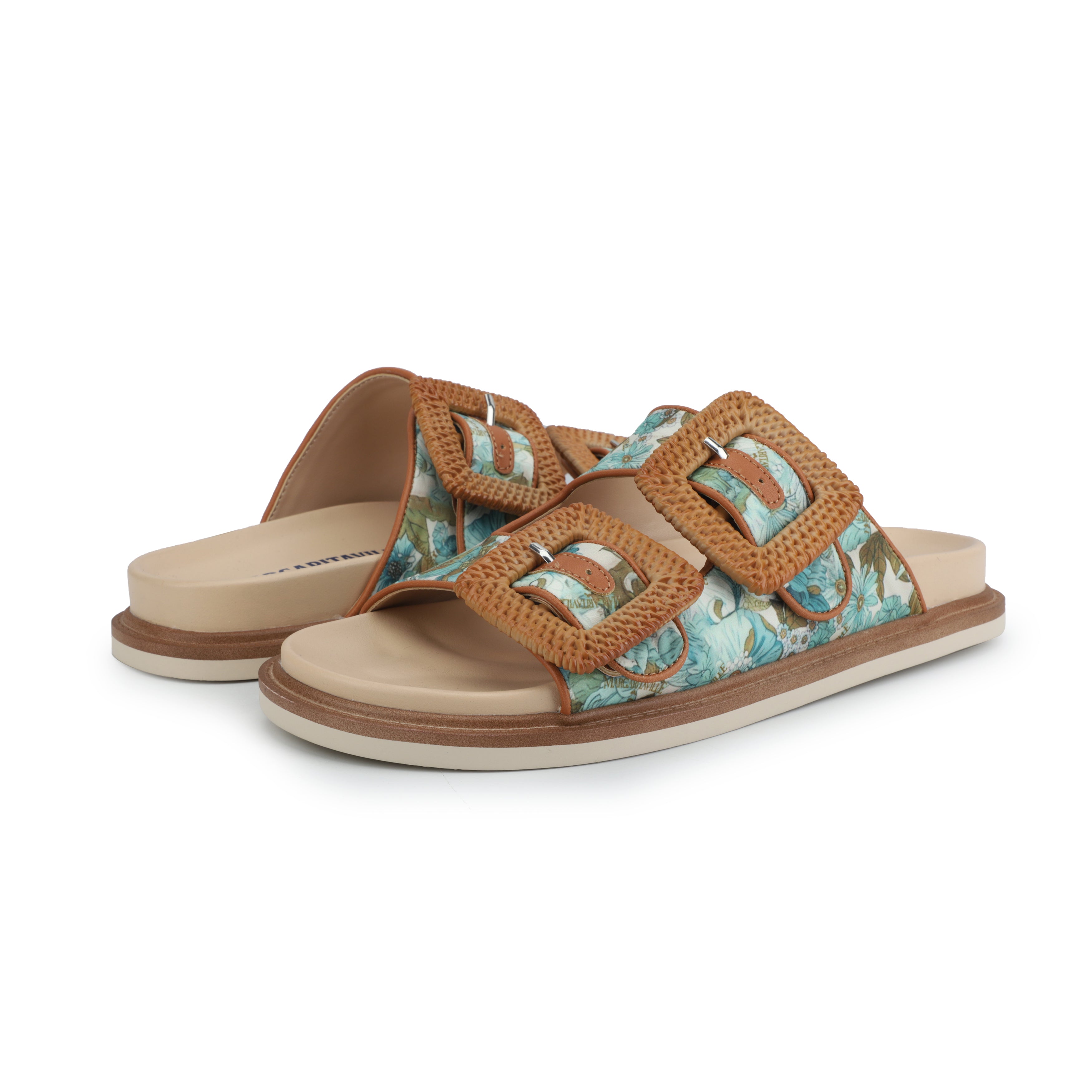 Margaritaville Fins Up Buckle Slide - Teal