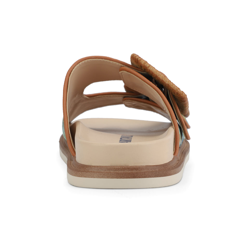 Margaritaville Fins Up Buckle Slide - Teal