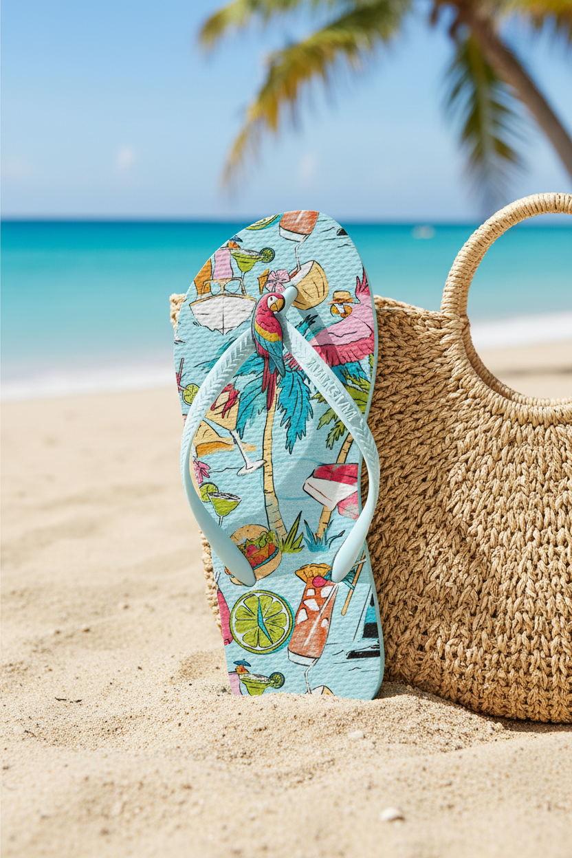 Margaritaville Flamingo Flip Flops