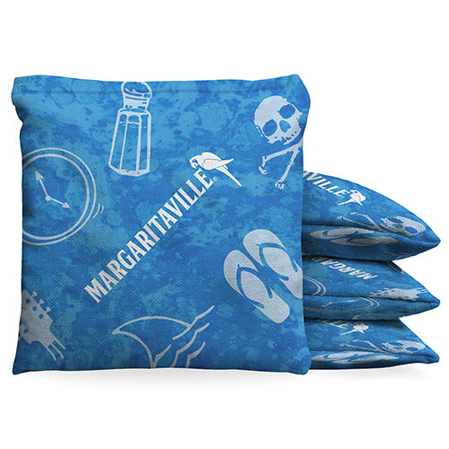 Margaritaville Beachin' Elements Cornhole 1LB Bean Bag Toss Bags Set (set of 8)