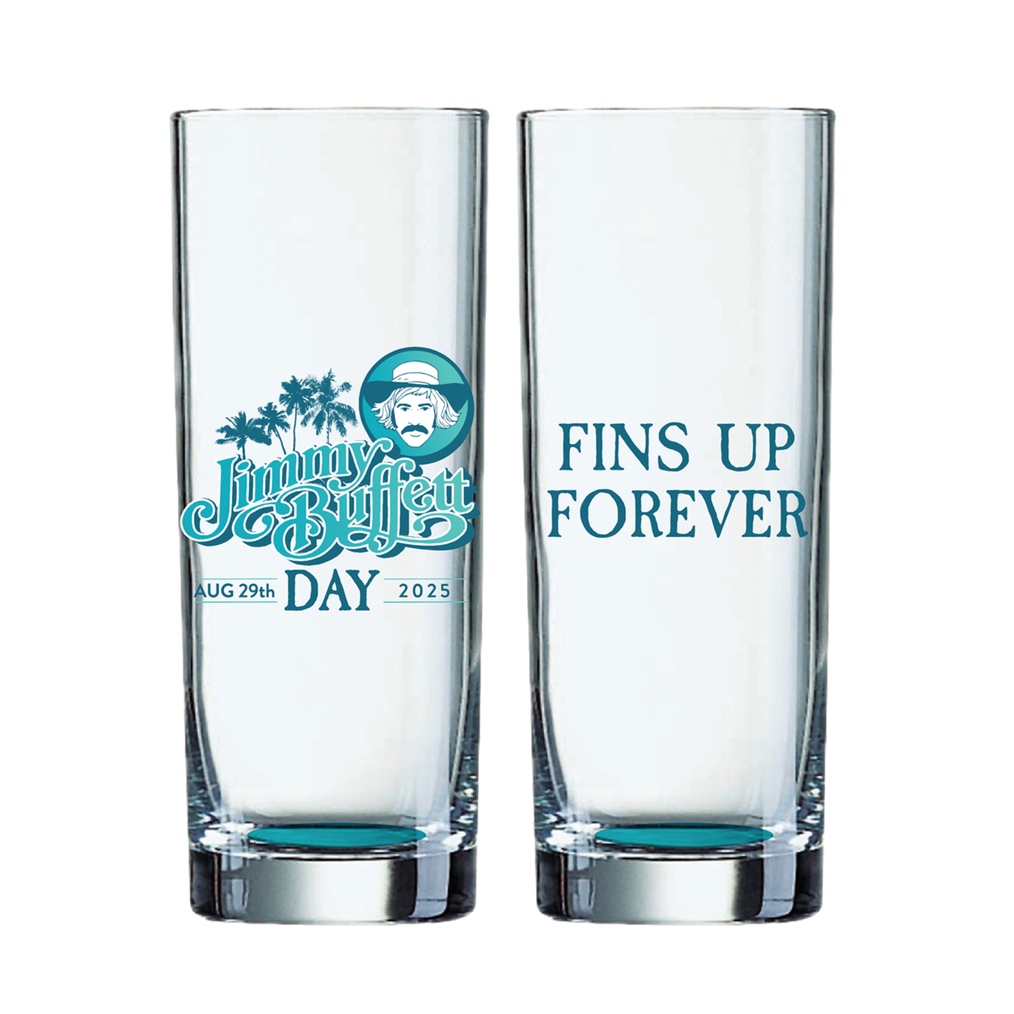 Jimmy Buffett Day Fins Up Forever Cordial Glass