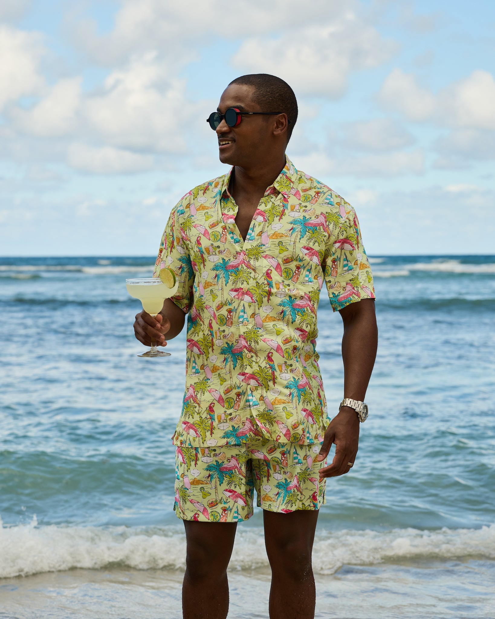 Margaritaville by Kenny Flowers - Welcome to Margaritaville – Lime – Swim Trunks