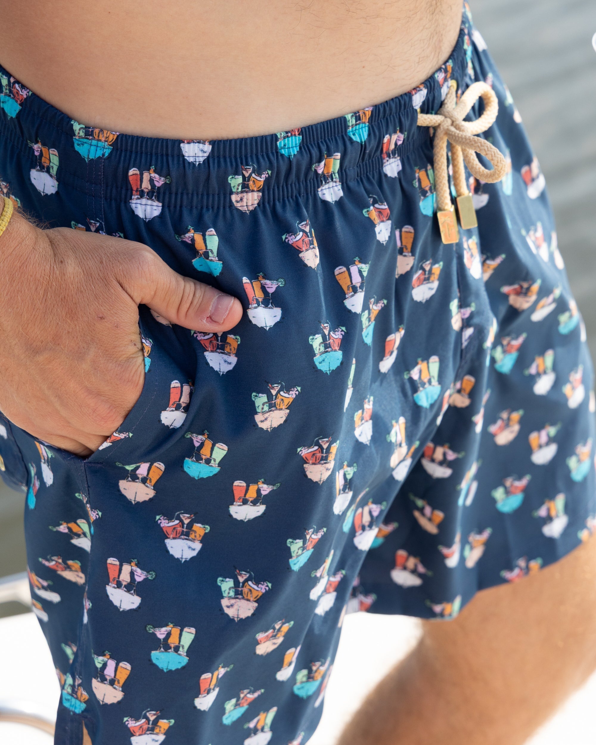 Margaritaville by Kenny Flowers – Boat Drinks - Swim Trunks