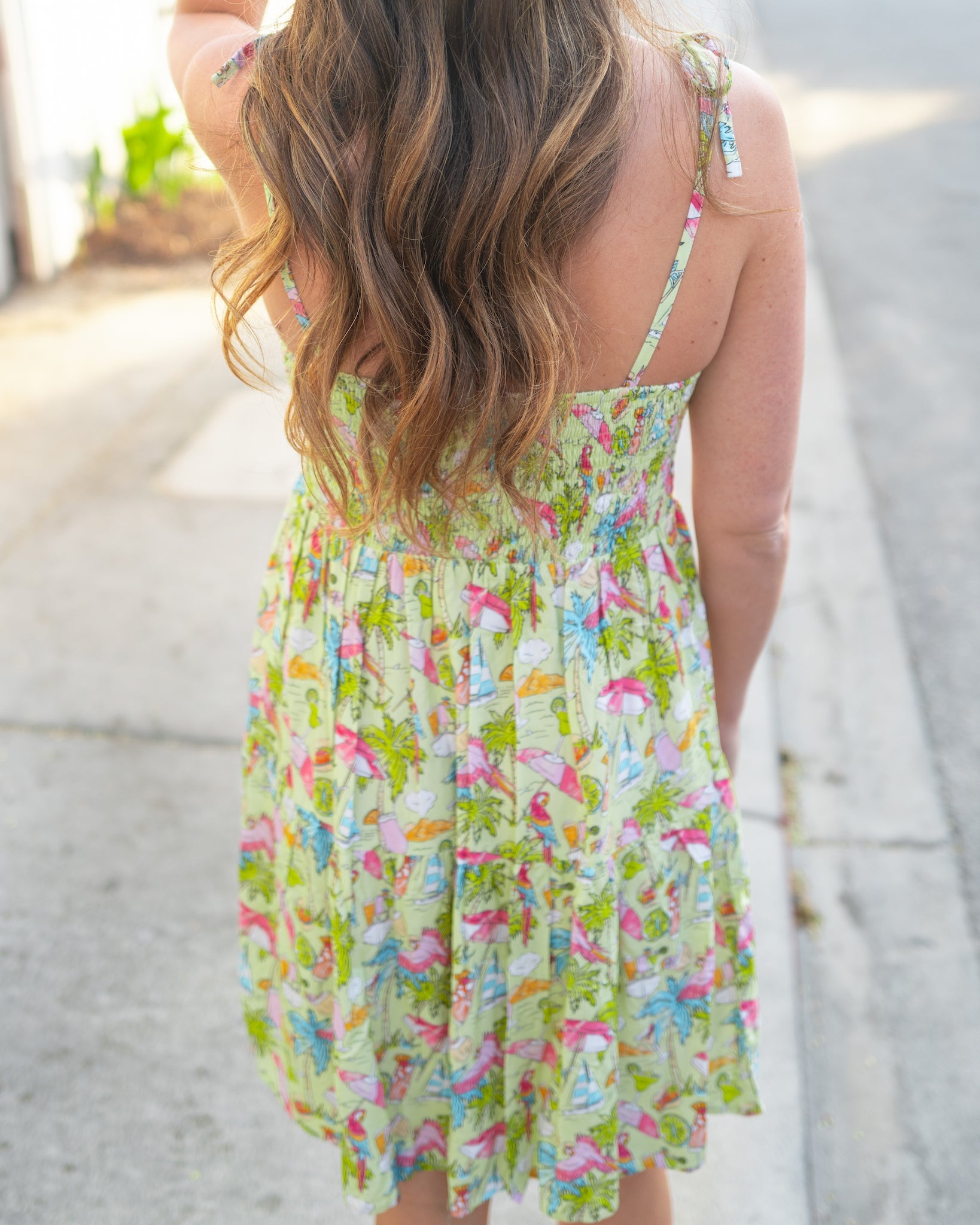 Margaritaville by Kenny Flowers - Welcome to Margaritaville – Lime – Mini Resort Dress