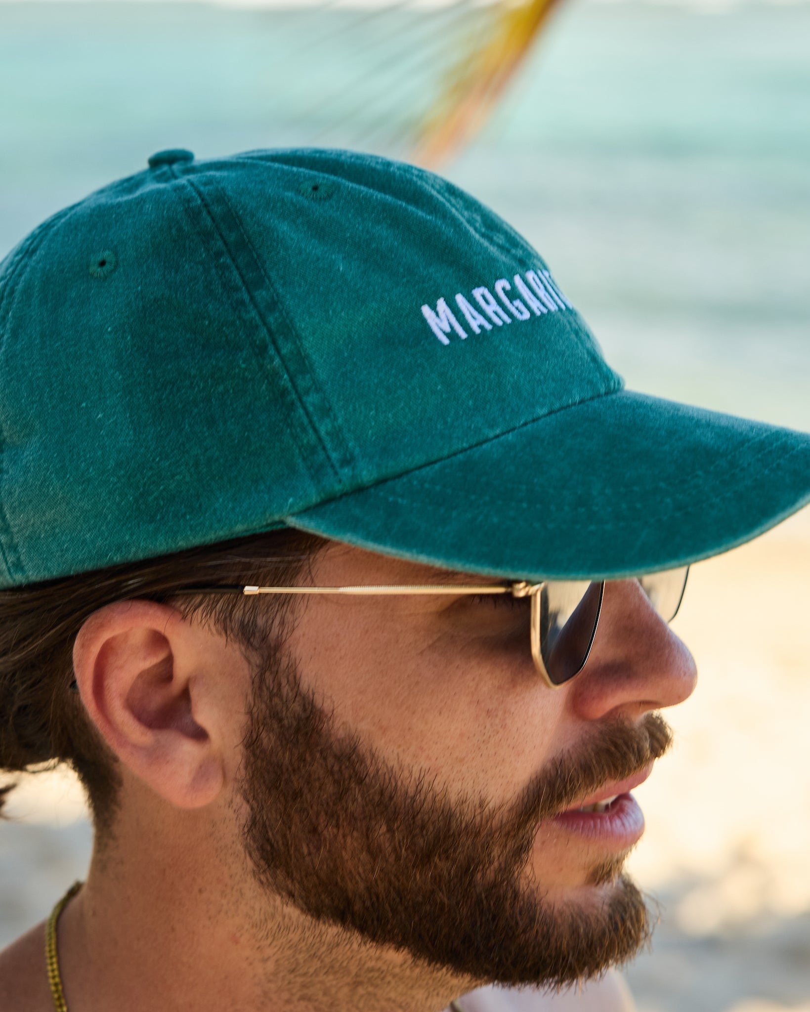 Margaritaville - Green Dad Hat - Margaritaville by Kenny Flowers Embroidered Cap