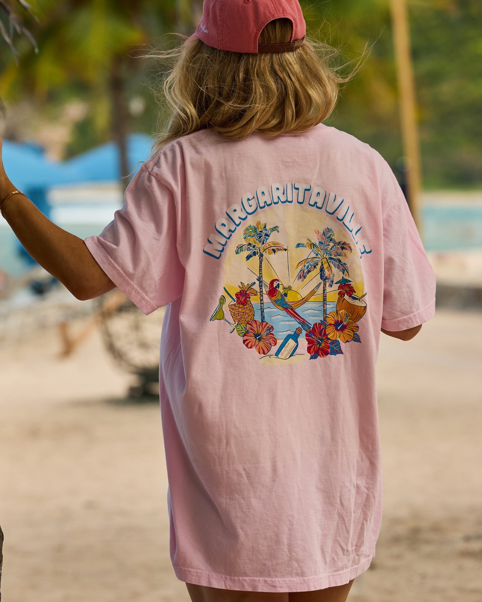 Margaritaville by Kenny Flowers - Welcome to Margaritaville – Pink T-Shirt