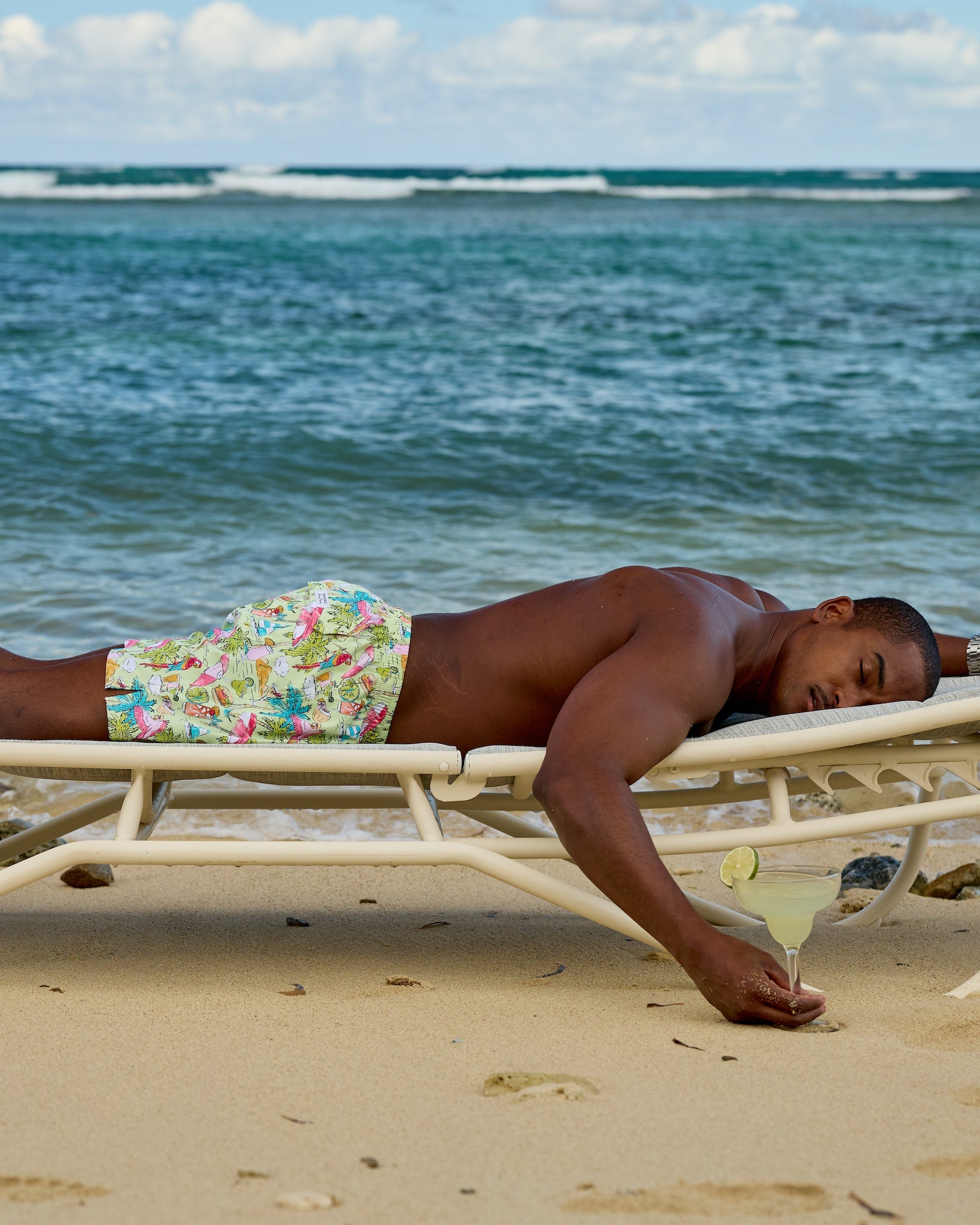 Margaritaville by Kenny Flowers - Welcome to Margaritaville – Lime – Swim Trunks