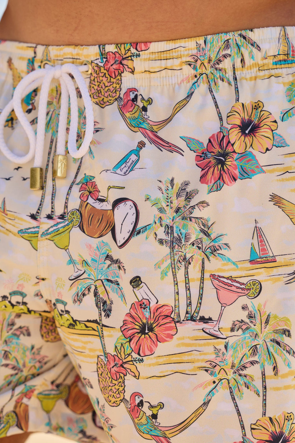 Margaritaville by Kenny Flowers – Wastin' Away Again - Yellow – Swim Trunks