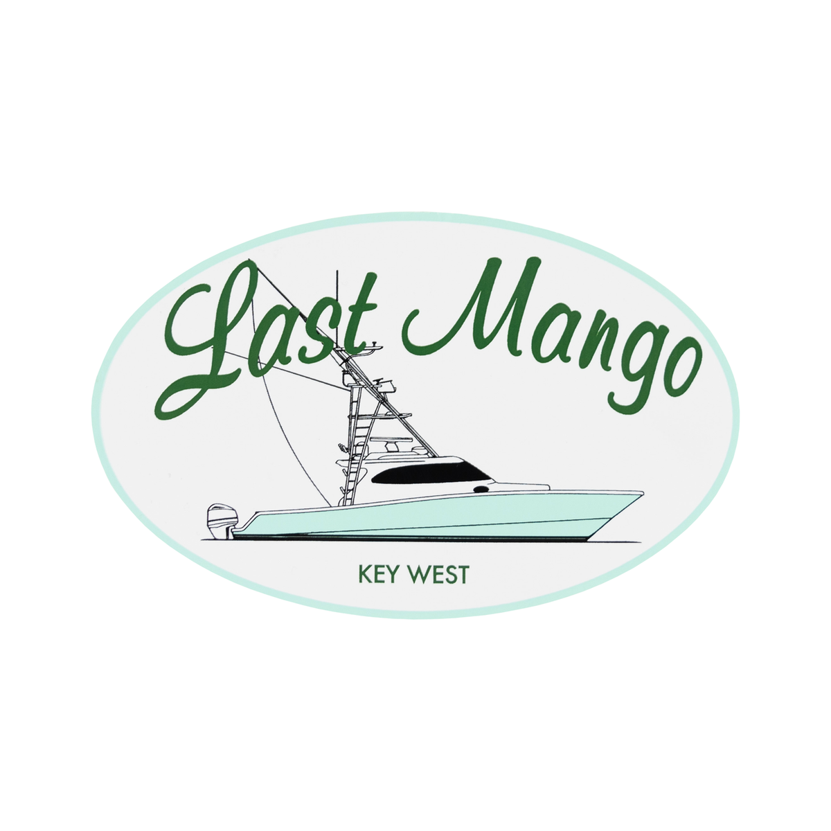 4.75" Last Mango Key West Sticker