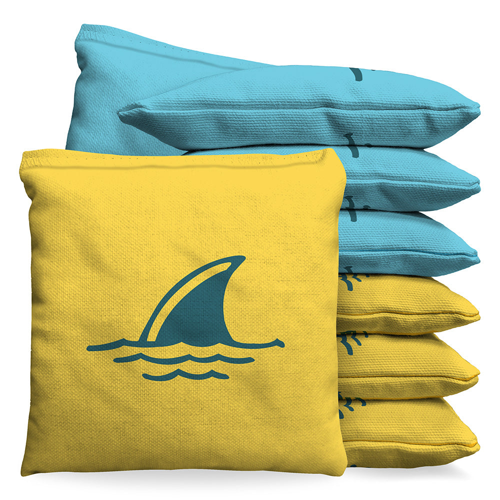 Margaritaville LandShark Cornhole 1LB Bean Bag Toss Bags Set (set of 8)