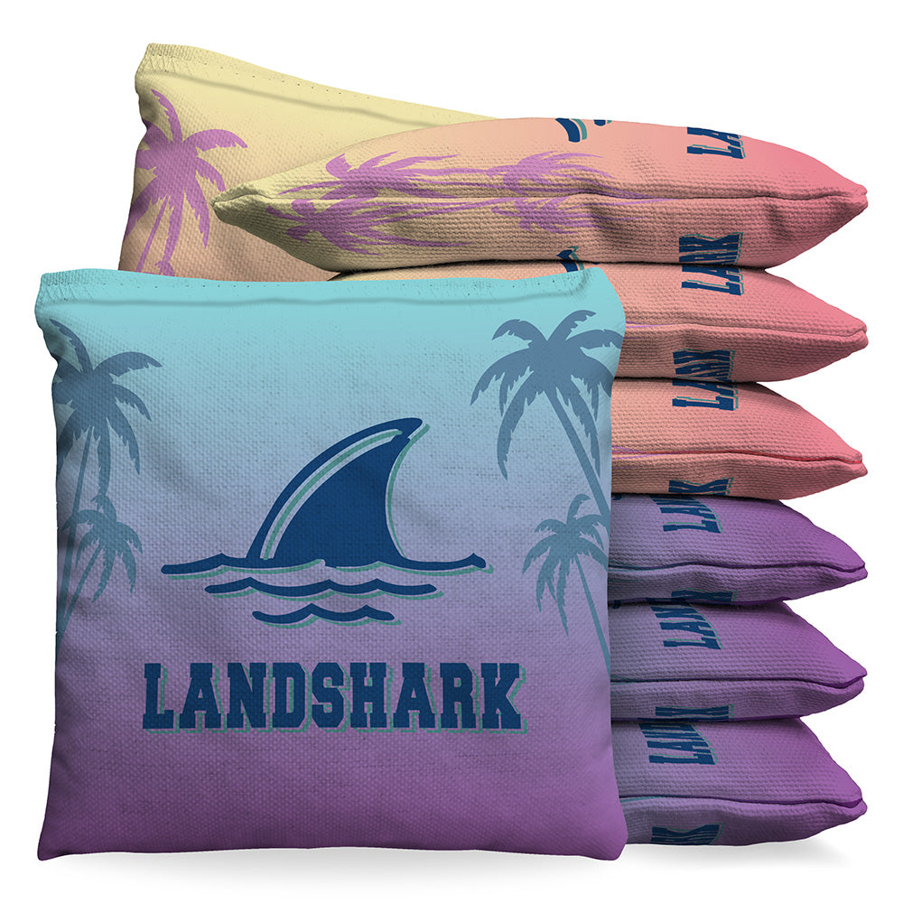 Margaritaville LandShark Vibes Cornhole 1 LB Bean Bag Toss Bags Set (set of 8)
