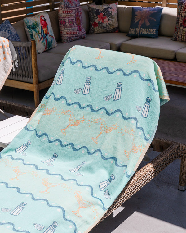 Margaritaville Splash Glass Sand Cloud Beach Towel