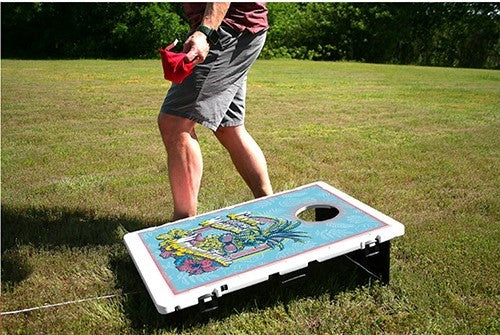 Margaritaville Livin For The Weekend Baggo Bean Bag Toss Portable 2x3 Cornhole Game
