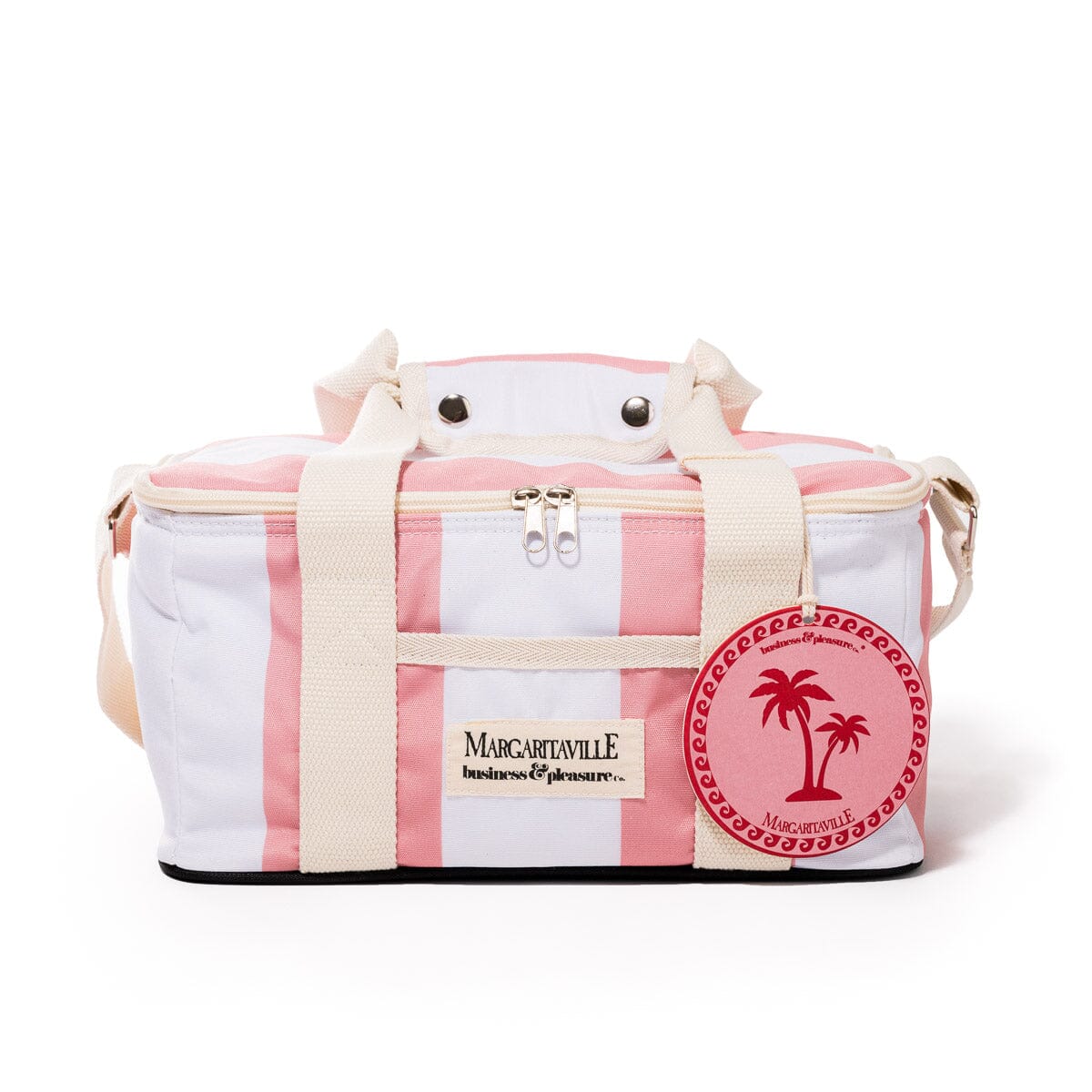 The Volcano Cooler Bag - Strawberry Daiquiri Stripe