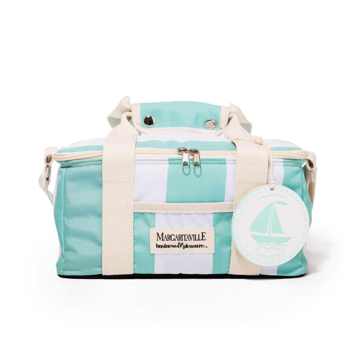 The Volcano Cooler Bag - Last Mango Green Stripe