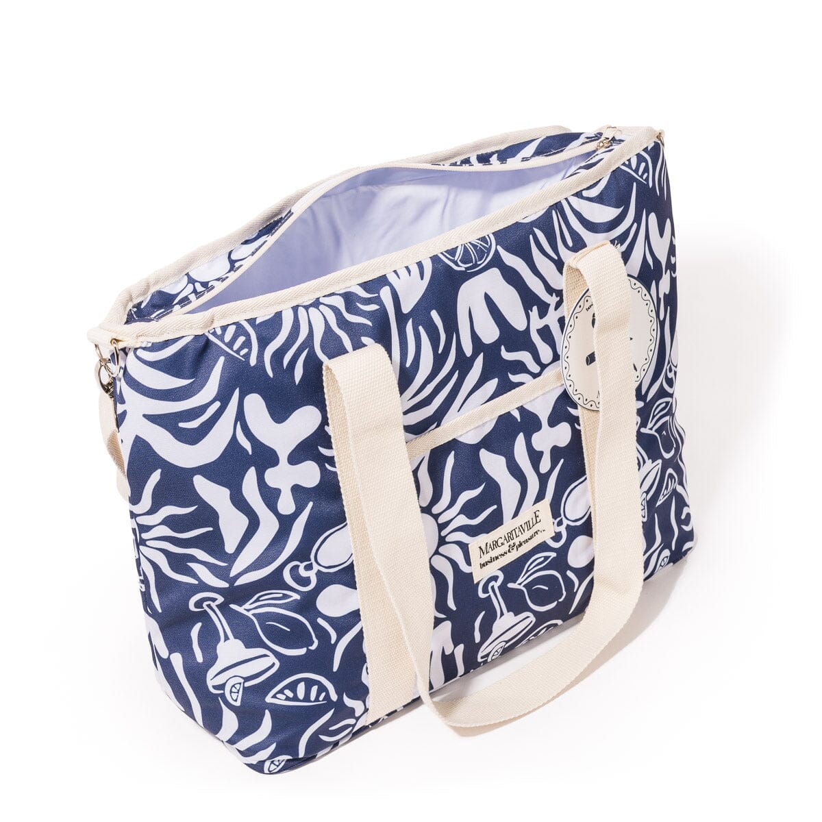 The Volcano Cooler Tote Bag - Continental Drifter Tiki