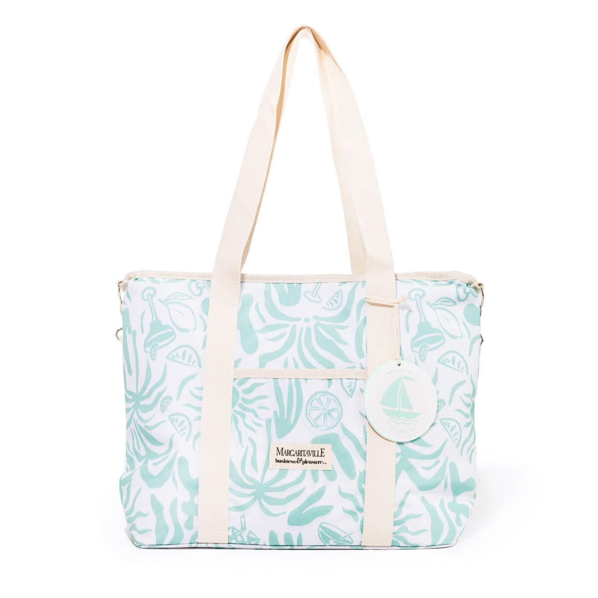 The Volcano Cooler Tote Bag - Last Mango Green Tiki