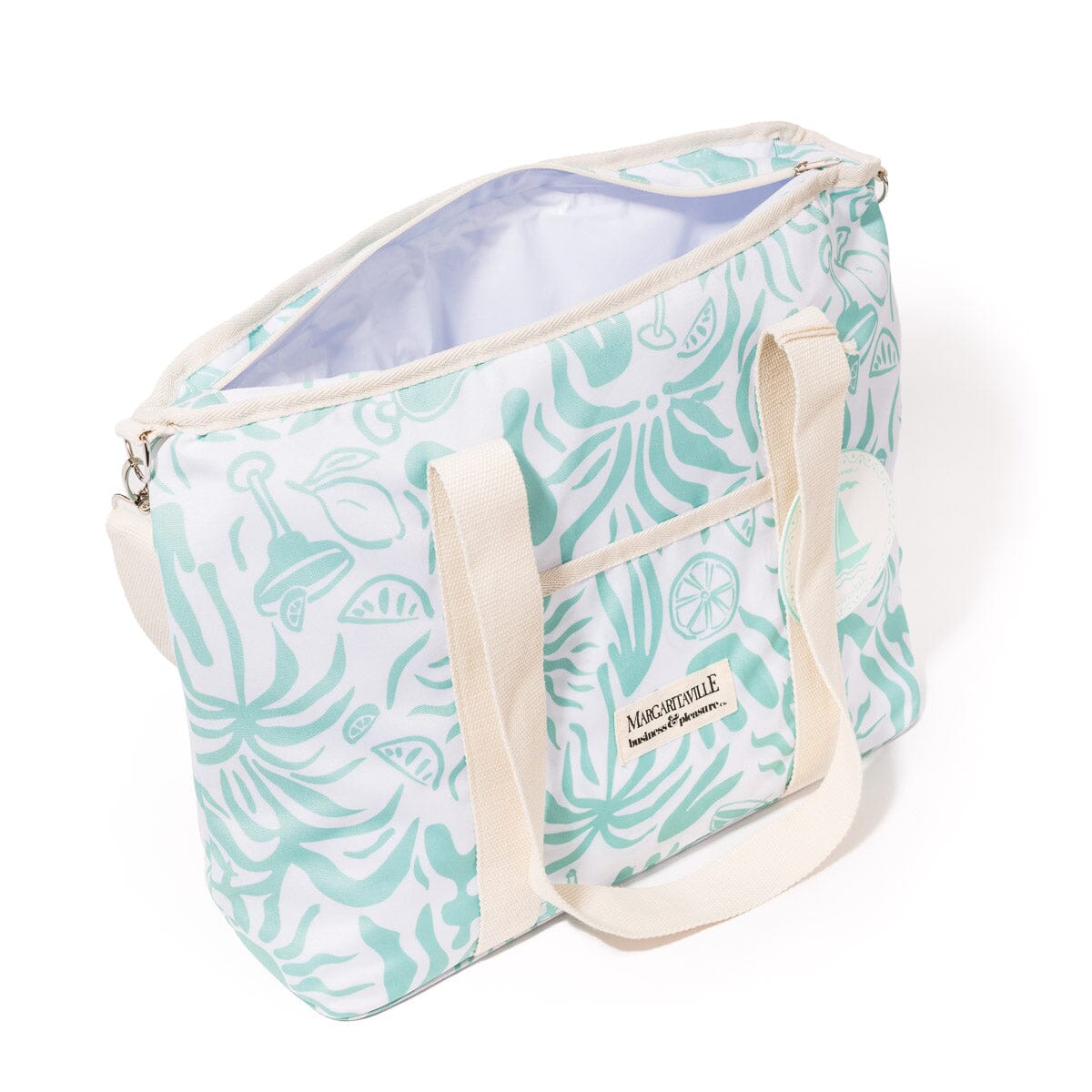 The Volcano Cooler Tote Bag - Last Mango Green Tiki