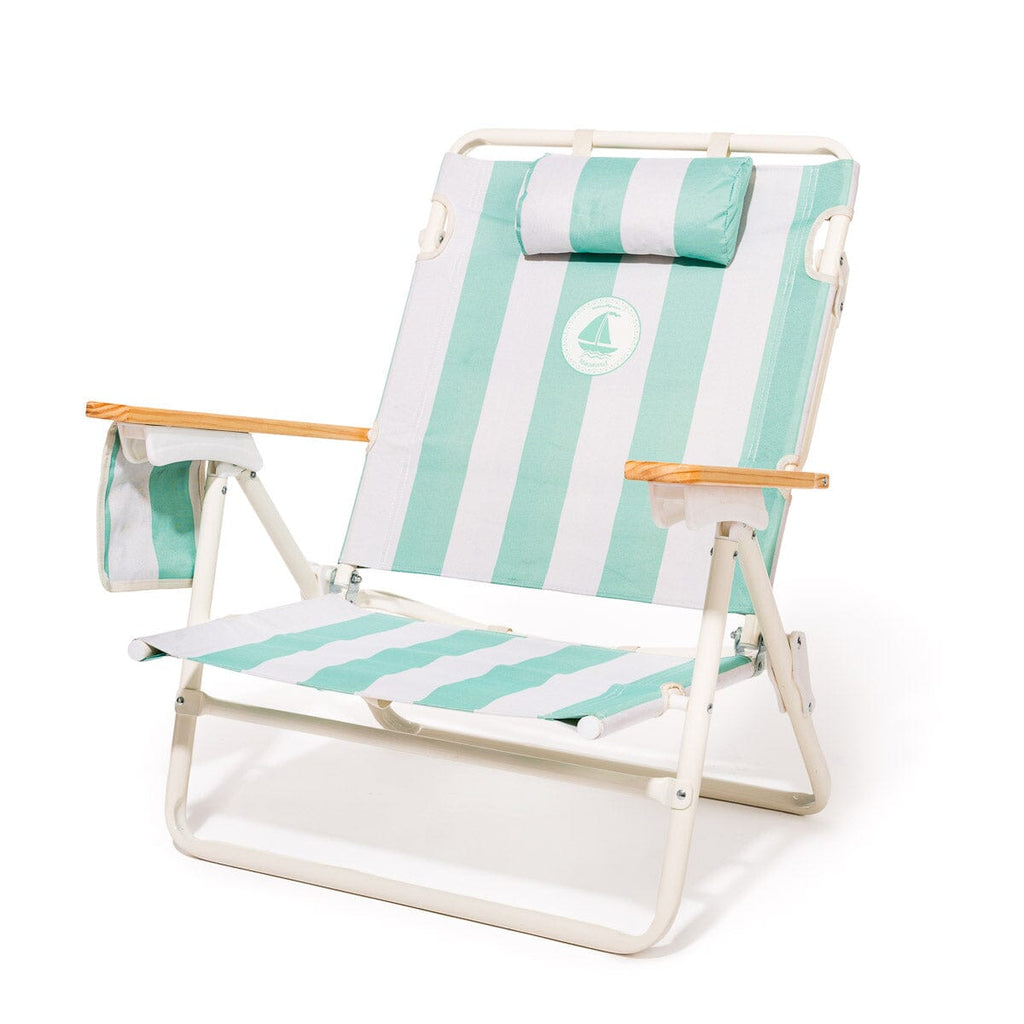 The Mañana Chair - Last Mango Green Stripe
