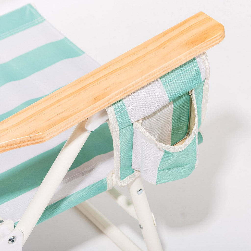The Mañana Chair - Last Mango Green Stripe
