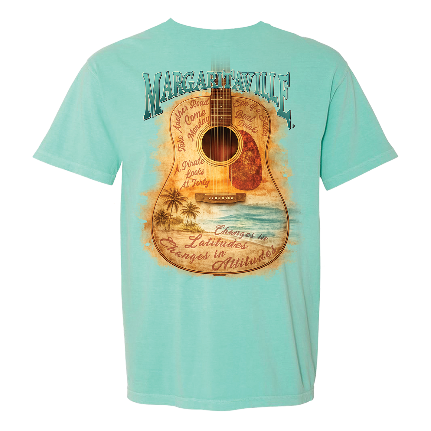 Changes in Latitudes Guitar T-shirt