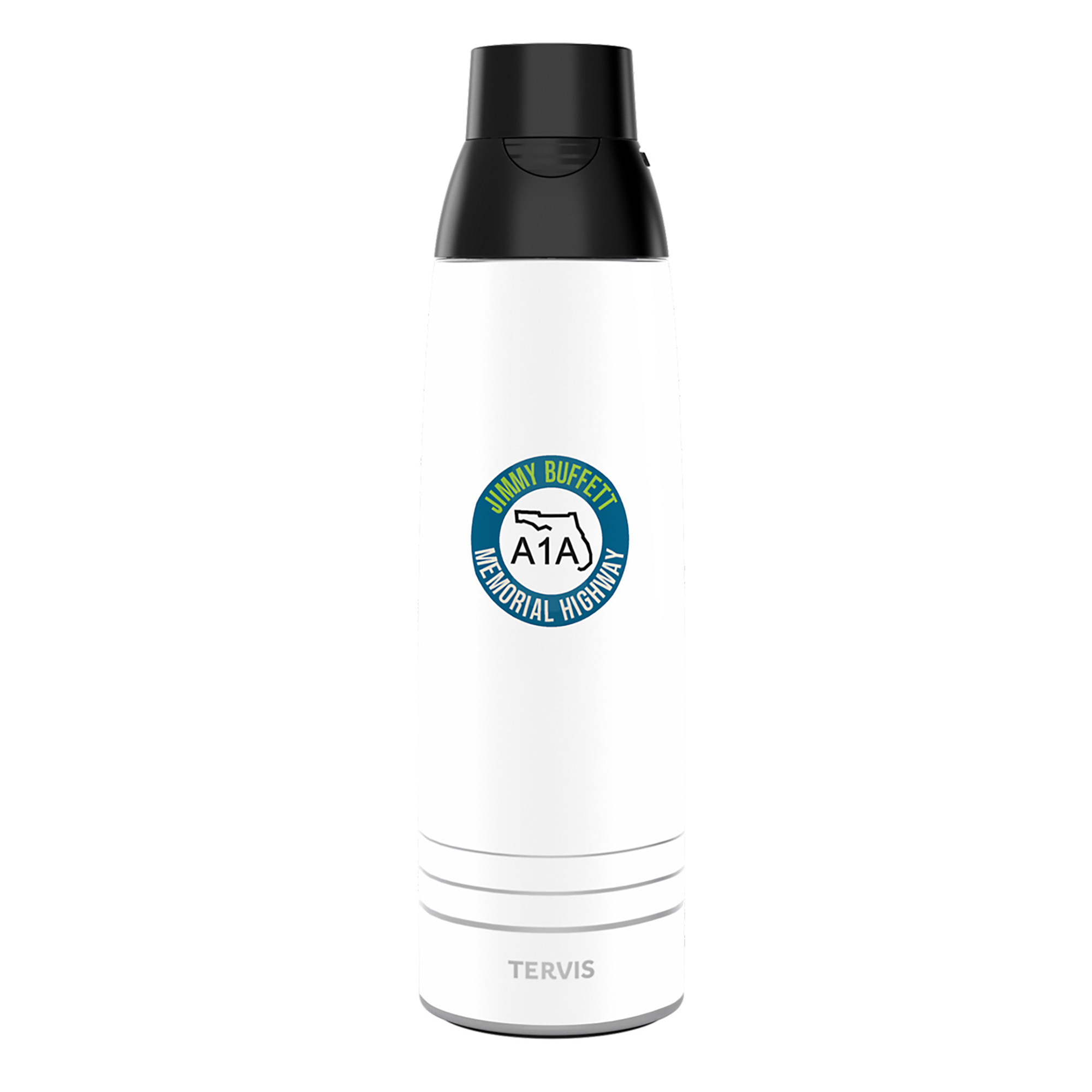 A1A Jimmy Buffett Memorial Highway Water Bottle