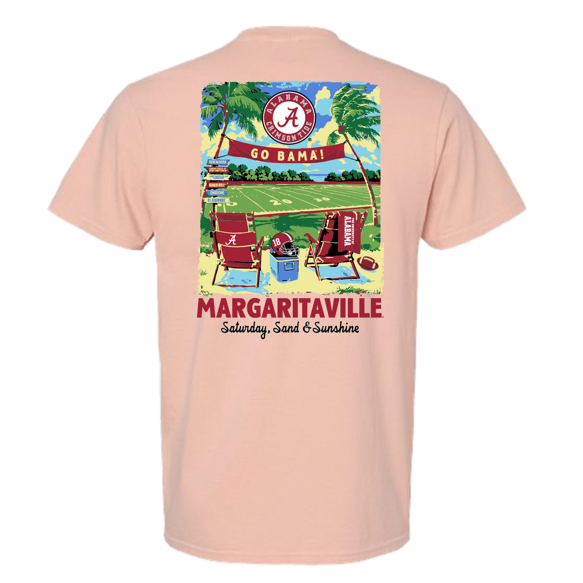 Margaritaville x Alabama Crimson Tide Collab Tailgate T-Shirt