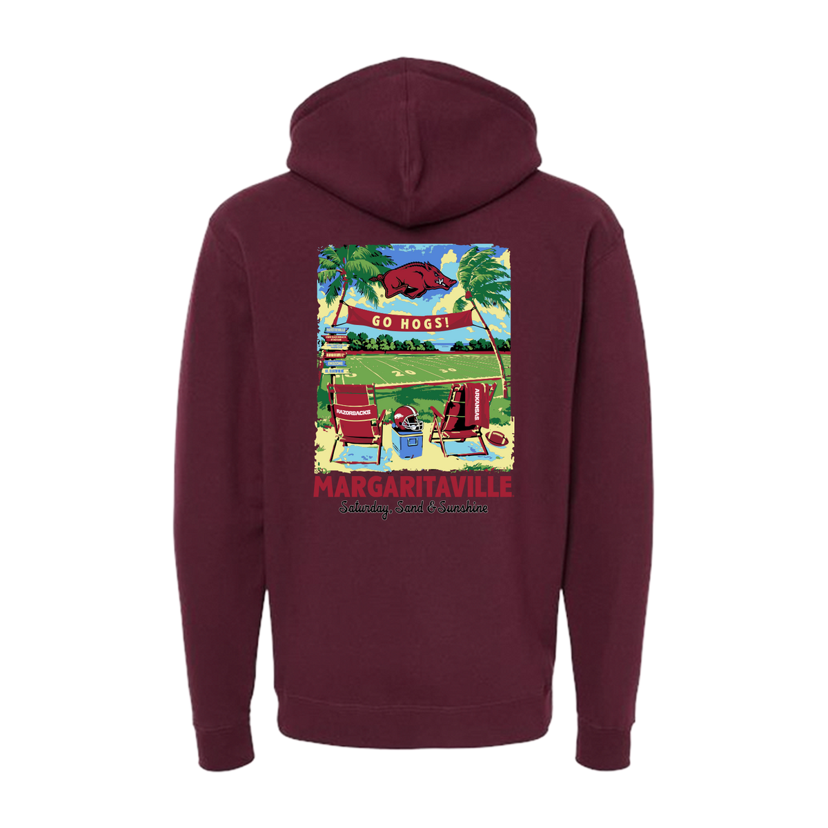 Margaritaville x Arkansas Razorbacks Collab Tailgate Hoodie