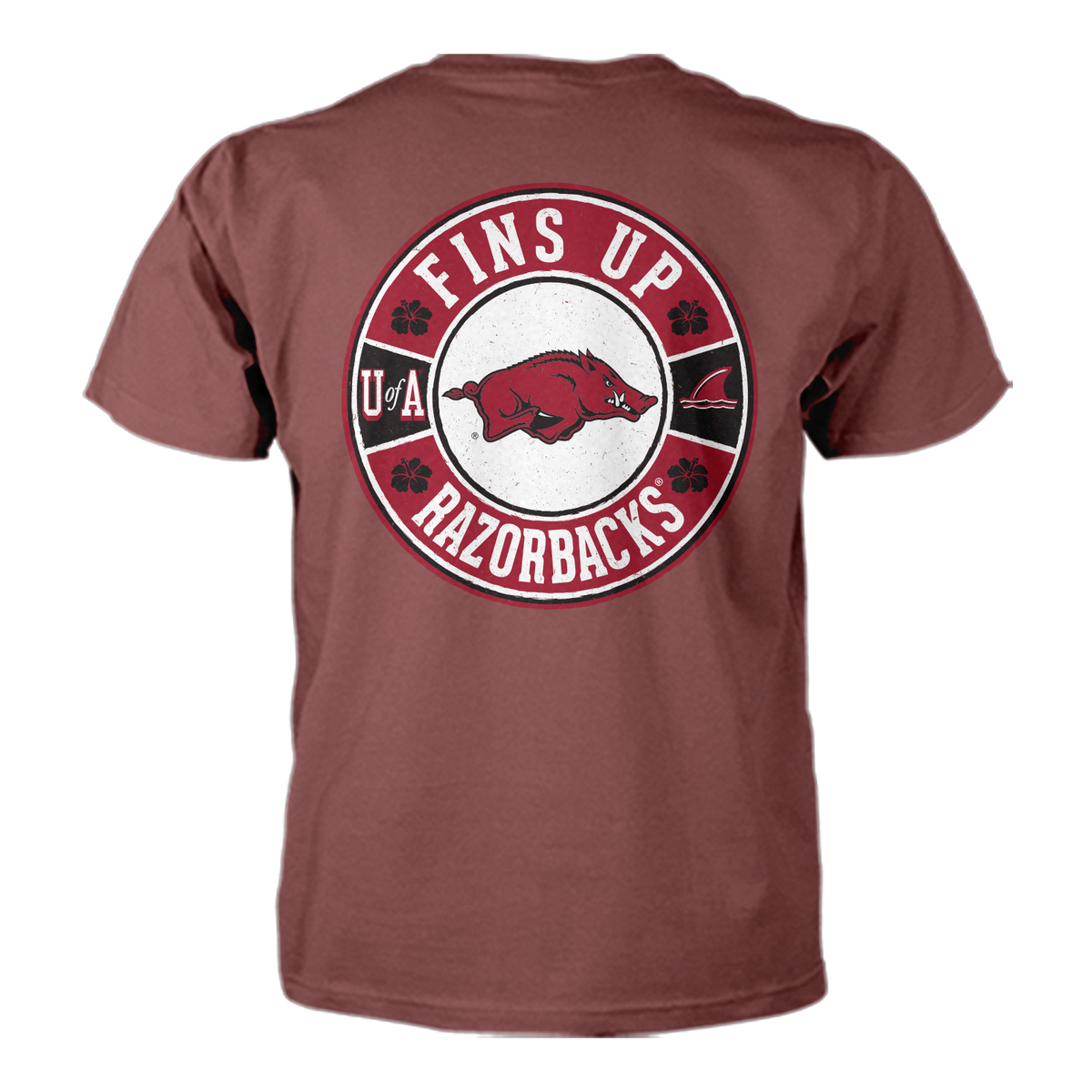 Margaritaville x Arkansas Razorbacks Collab Fins Up T-Shirt