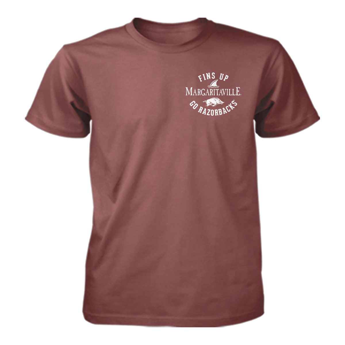 Margaritaville x Arkansas Razorbacks Collab Fins Up T-Shirt