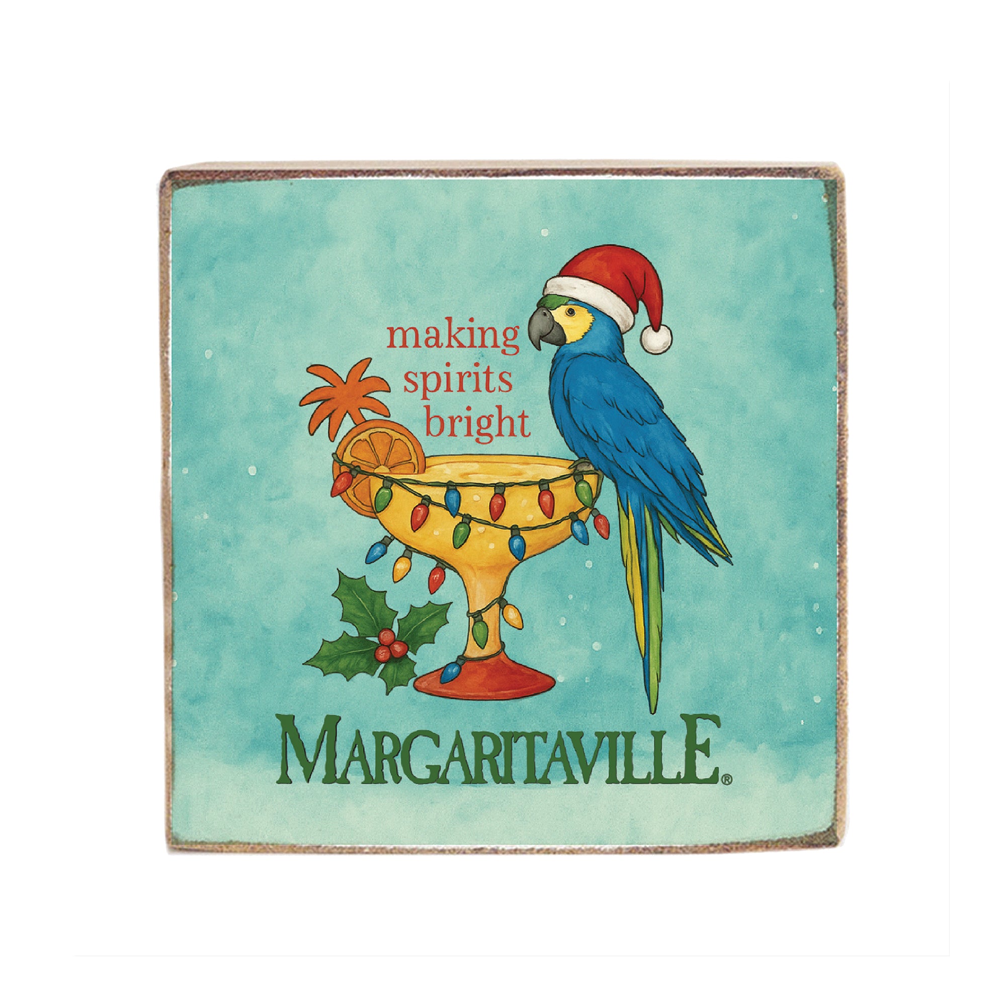 Making Spirits Bright Wood Block