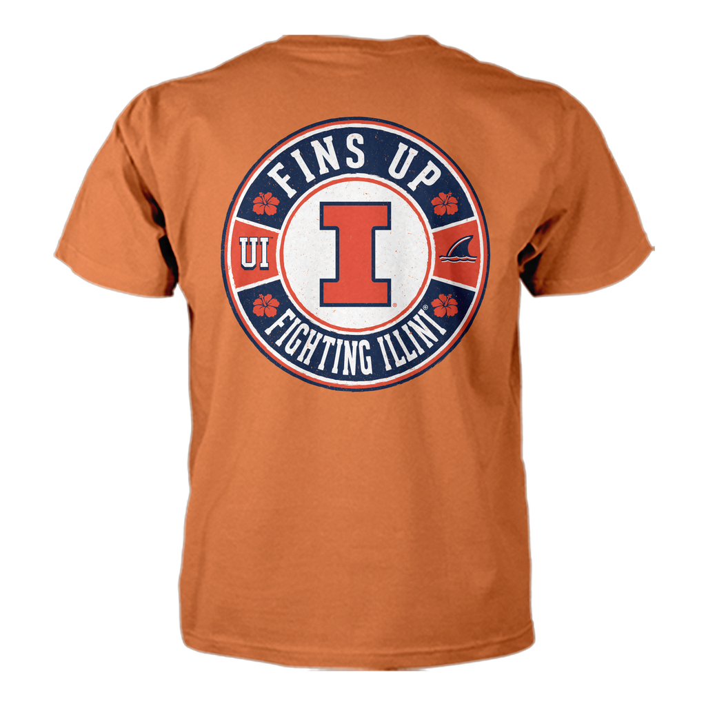Margaritaville x Illinois Fighting Illini Collab Fins Up T-Shirt
