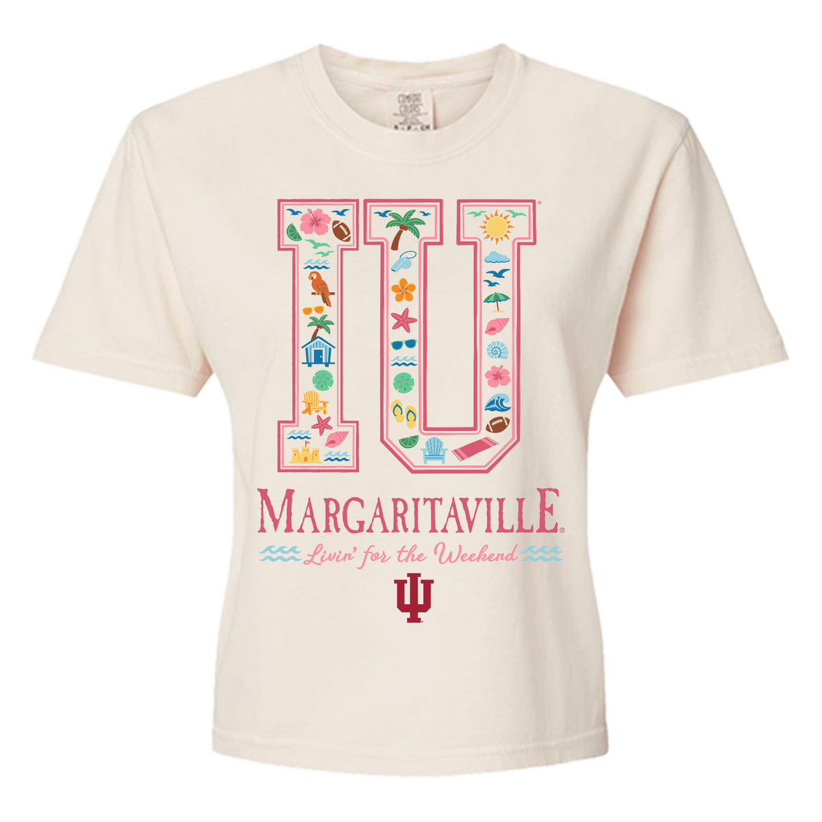 Margaritaville x Indiana Hoosiers Collab Letters T-Shirt