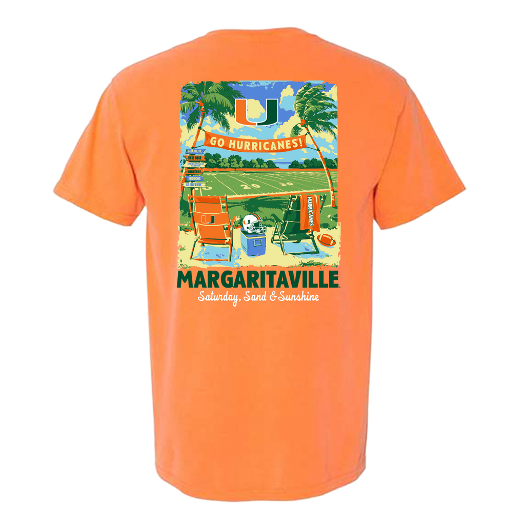 Margaritaville x Miami Hurricanes Collab Tailgate T-Shirt
