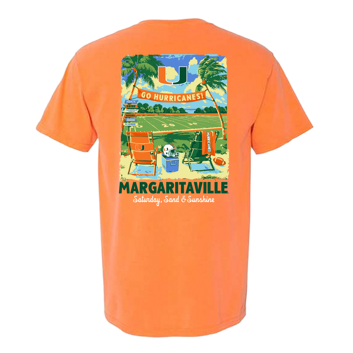 Margaritaville x Miami Hurricanes Collab Tailgate T-Shirt
